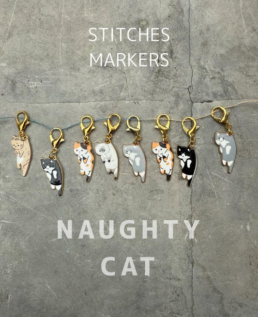 いたずら猫のステッチマーカー | amuhibi