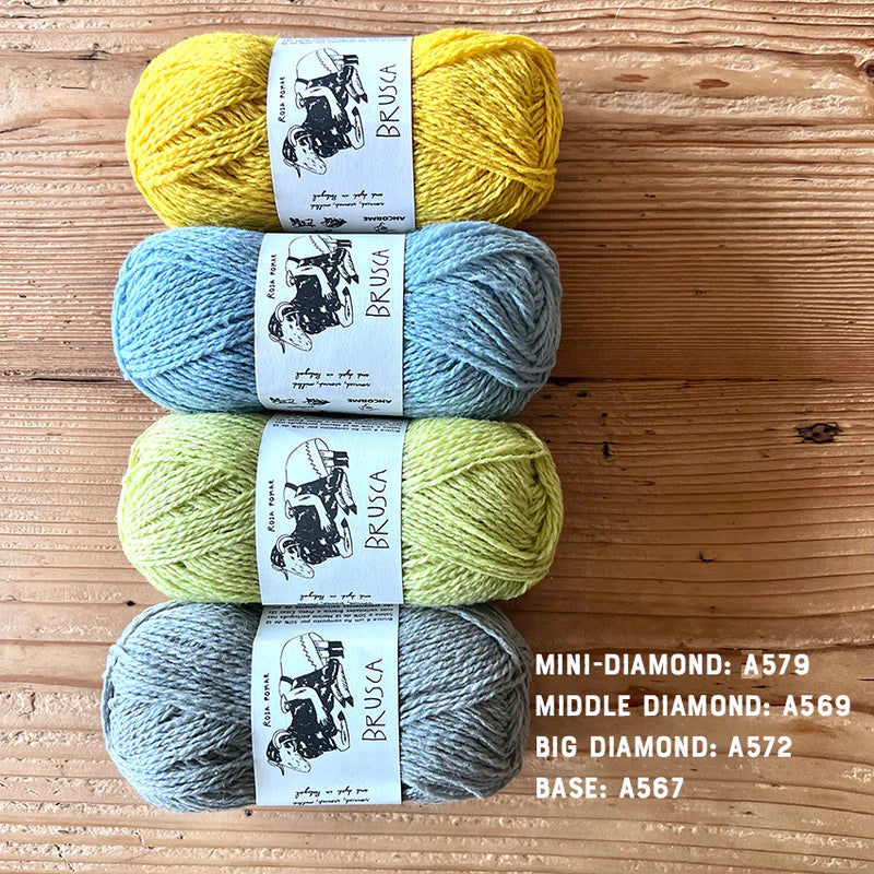 KNIT BOOK_02 DIAMOND YOKE 糸セット | amuhibi