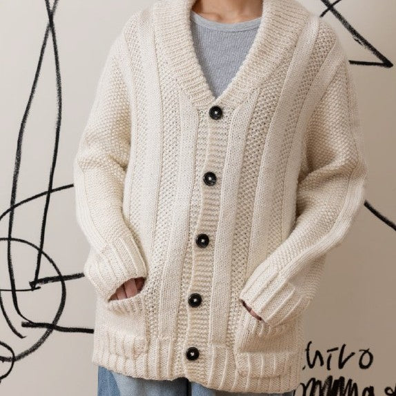 Grandpa's Jacket Cardigan Knitting Pattern | Instant Download PDF