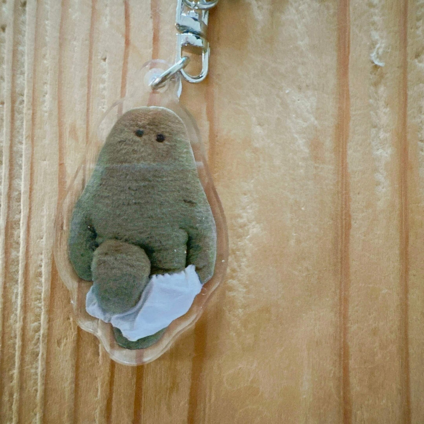 おぱんつ君アクリルキーホルダー<ぱんつ履き途中君>