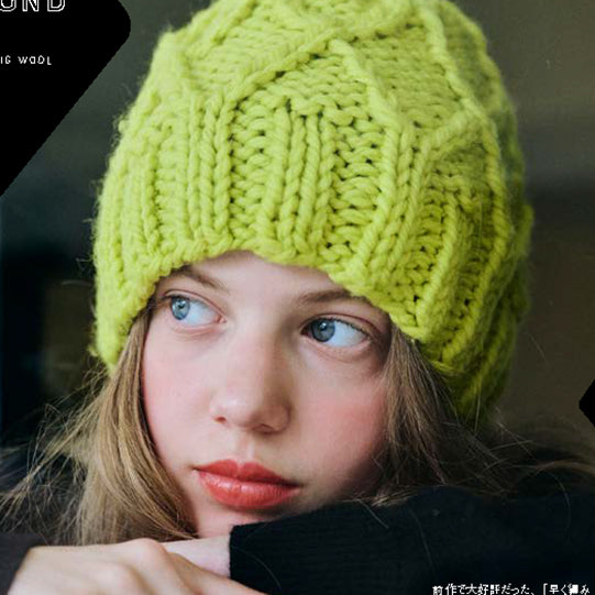 KNIT BOOK2nd_13 DIAMOND CAP糸セット| amuhibi