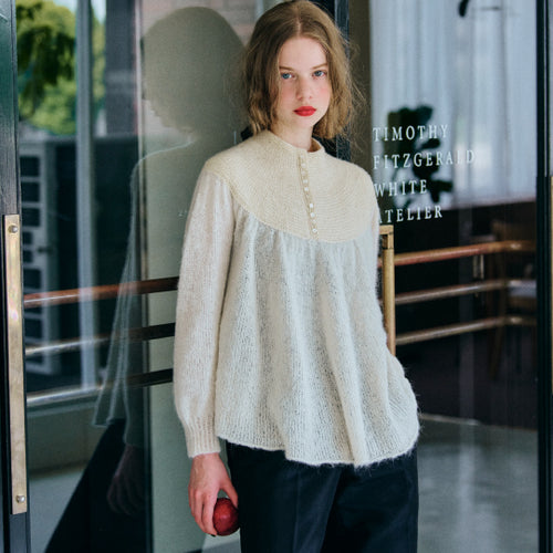 KNIT BOOK2nd_04 HERRINGBONE TUNIC糸セット| amuhibi