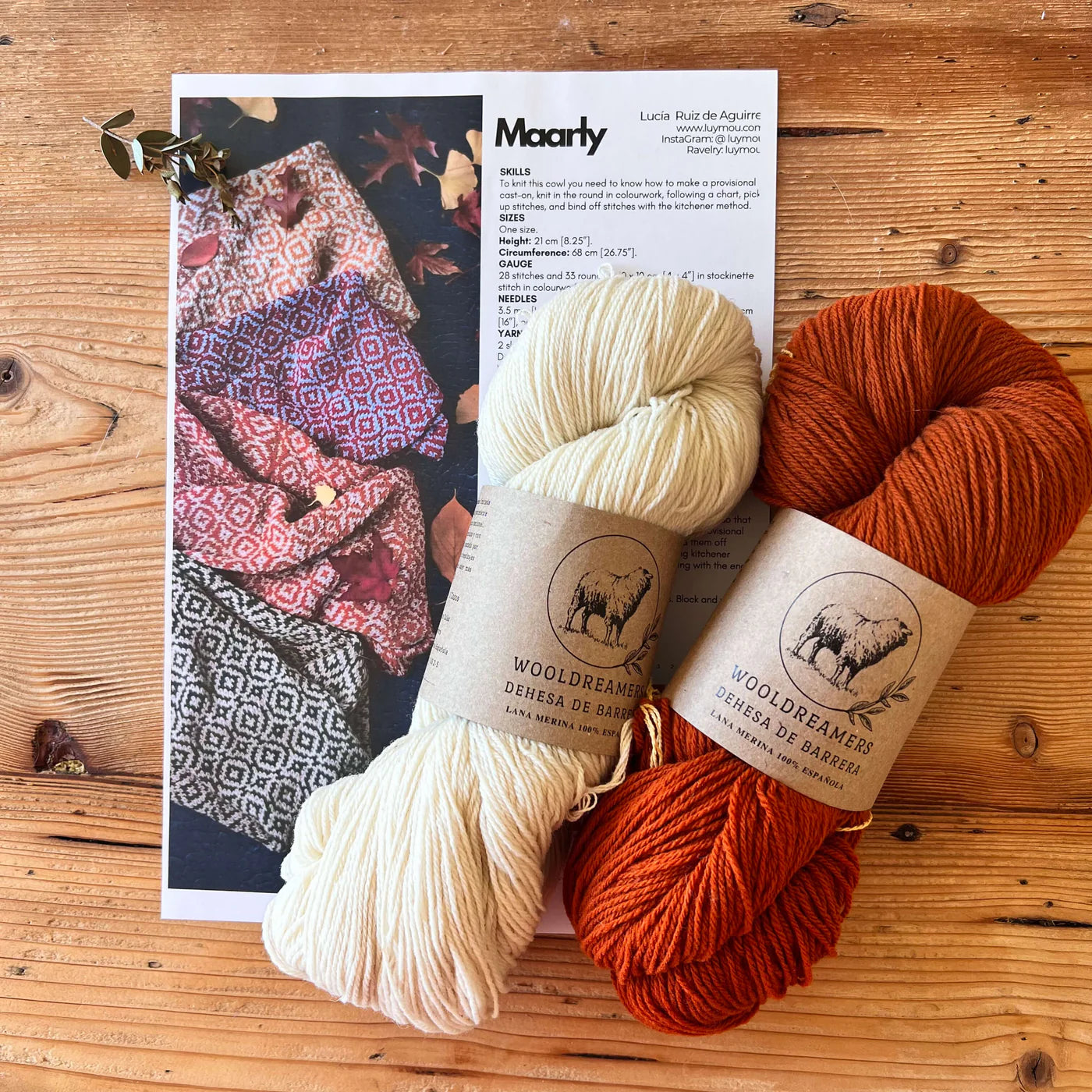 編み込みのスヌード "Maarly" | wool dreamers × Lucía Ruiz de Aguirre