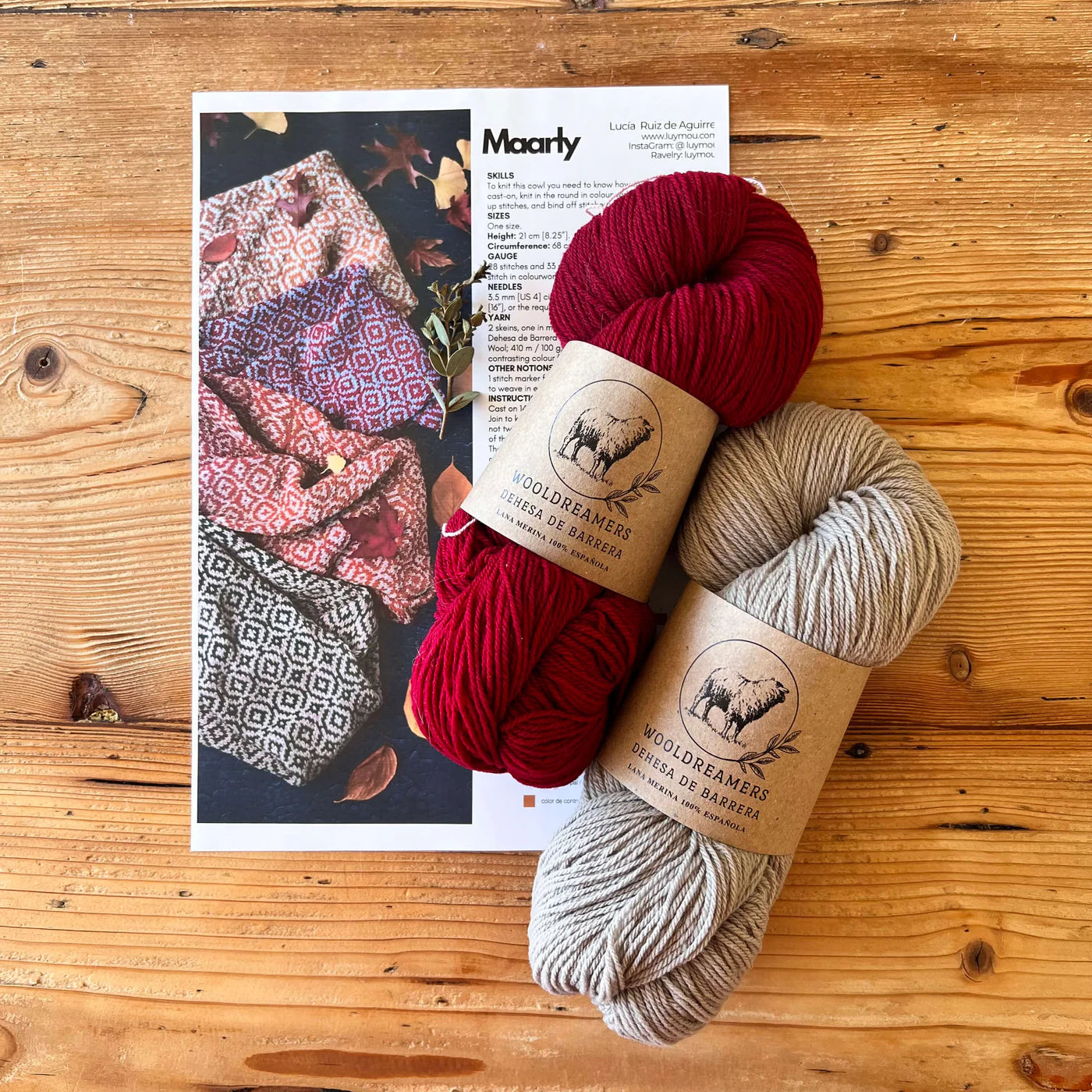 編み込みのスヌード "Maarly" | wool dreamers × Lucía Ruiz de Aguirre