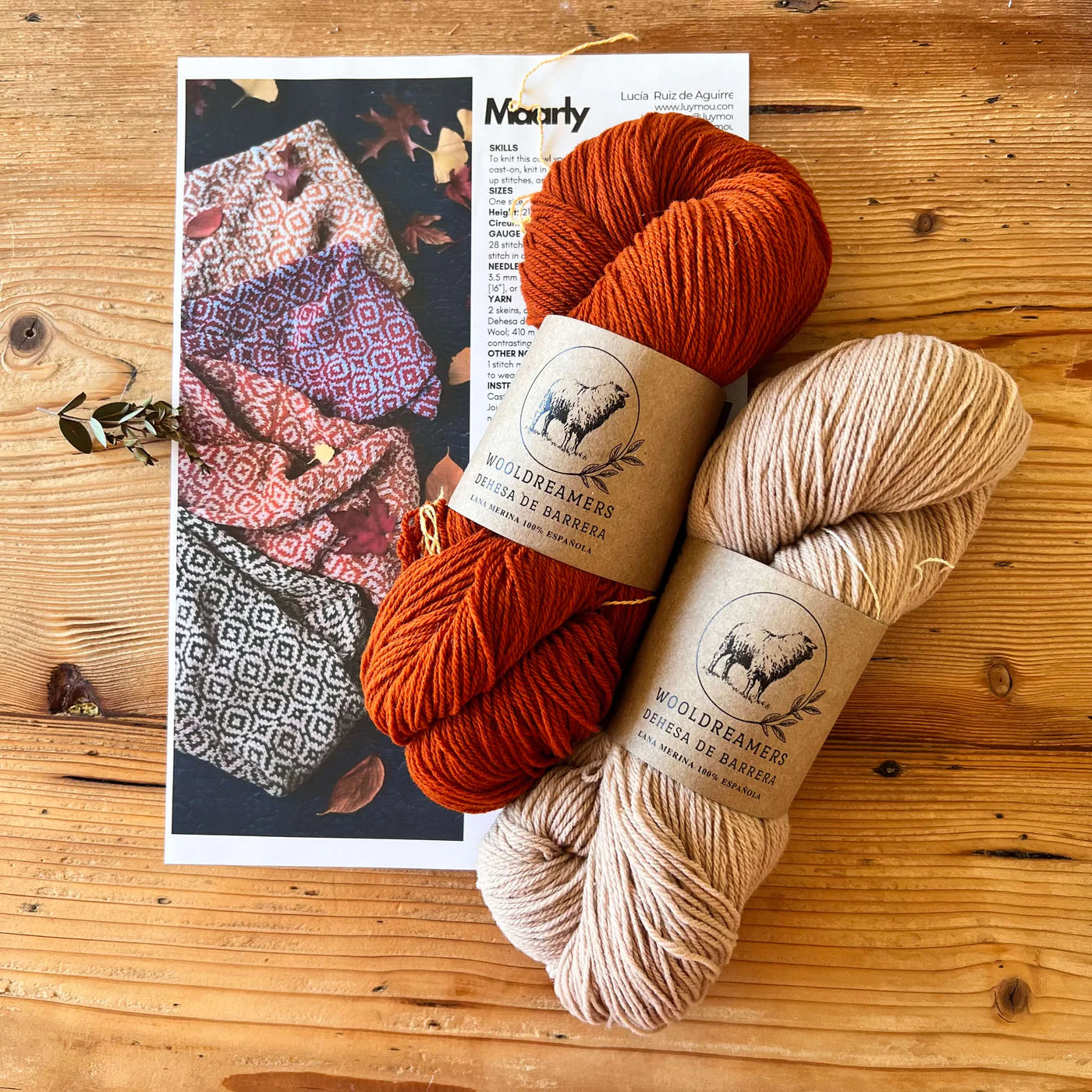 編み込みのスヌード "Maarly" | wool dreamers × Lucía Ruiz de Aguirre
