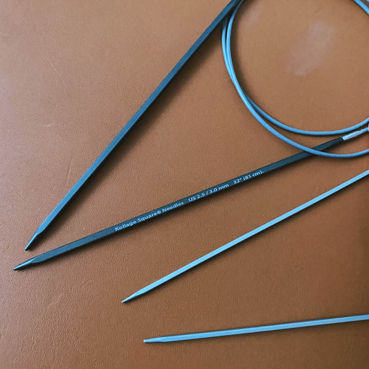 32インチ (81cm) Kollage 四角い編み針 FIRM CABLE | Kollage