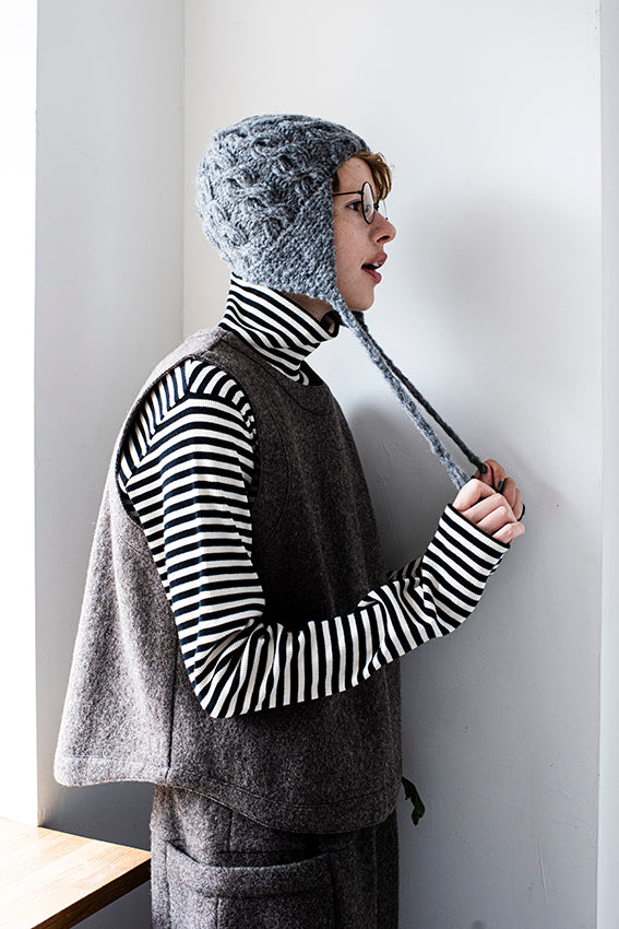 【予約商品】ARAN&COLORWORKS　 aran_05 aran Earflap Hat 毛糸セット
