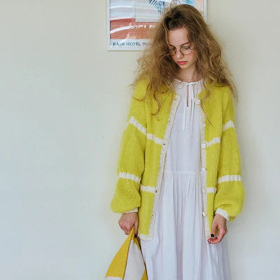 KNIT BOOK2nd_10 MOHAIR & WOOL CARDIGAN糸セット| amuhibi KNIT BOOK2nd_10 MOHAIR & WOOL CARDIGAN糸セット| amuhibi