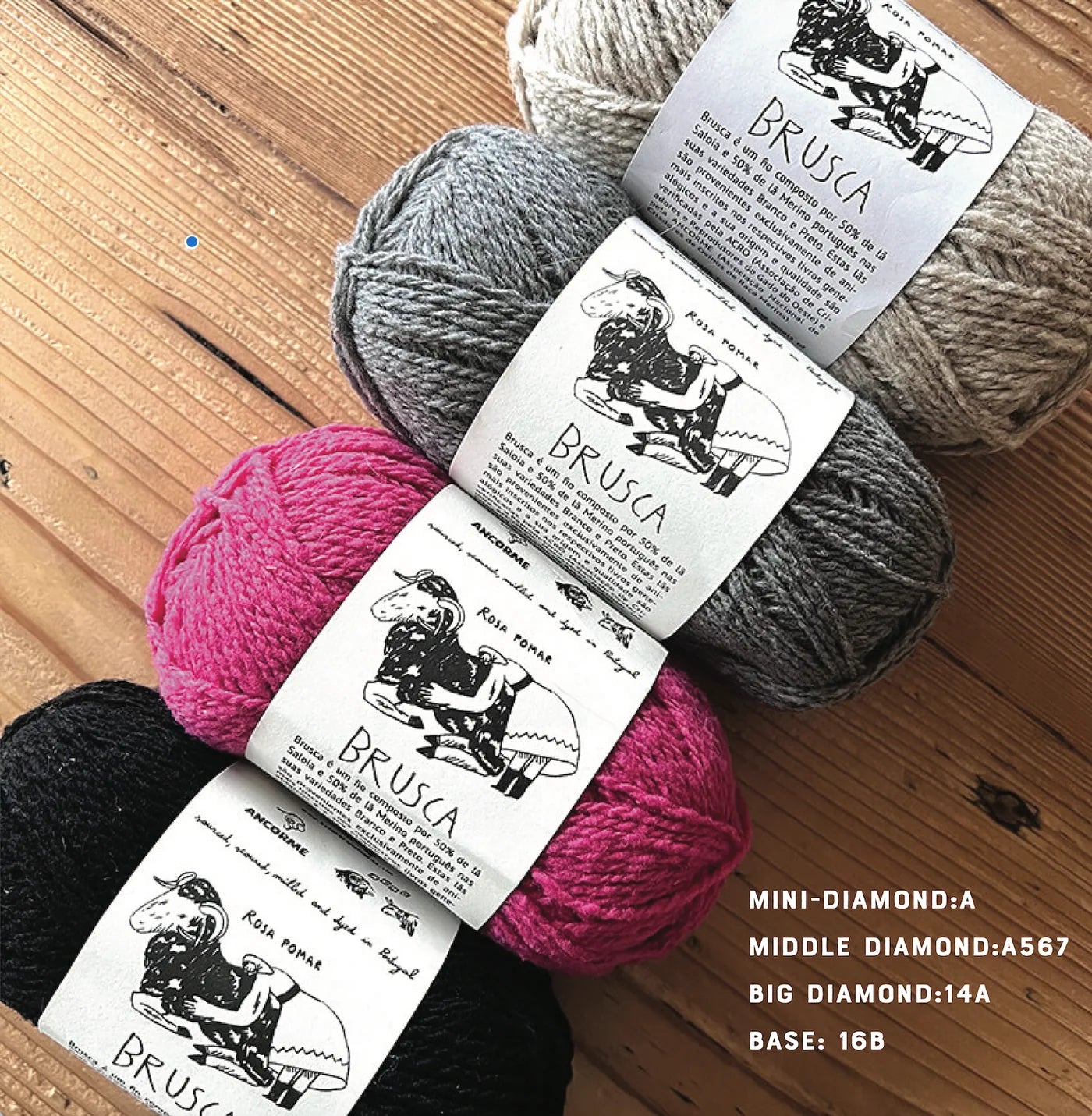 KNIT BOOK_02 DIAMOND YOKE　糸セット | amuhibi