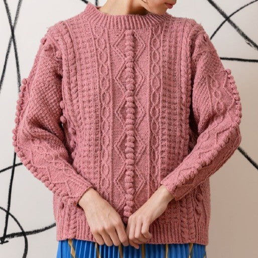 Fav Bobble Sweater Knitting Pattern | Instant Download PDF
