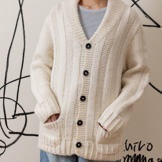 Grandpa's Jacket Cardigan Knitting Pattern | Instant Download PDF