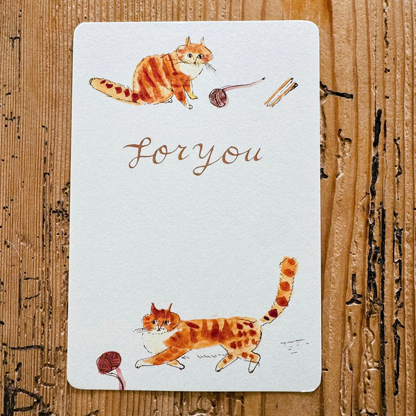 編む日々と猫 | メッセージカード