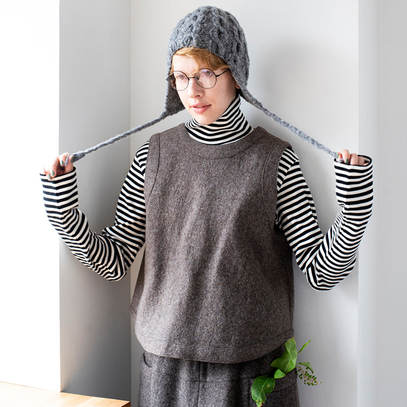 【予約商品】ARAN&COLORWORKS　 aran_05 aran Earflap Hat 毛糸セット