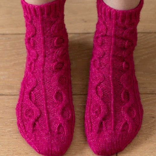 Aran Socks Knitting Pattern | Instant Download PDF