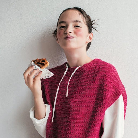 Sangatsu no Sango (Coral in March) Vest Knitting Pattern | Instant Download PDF