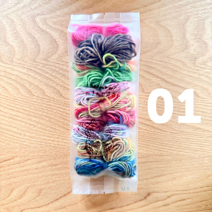 ミムラトモミ モザイクダーニング　mimster yarn 10色（15g)