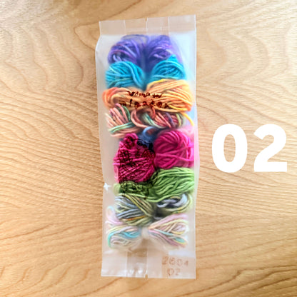 ミムラトモミ モザイクダーニング　mimster yarn 10色（15g)