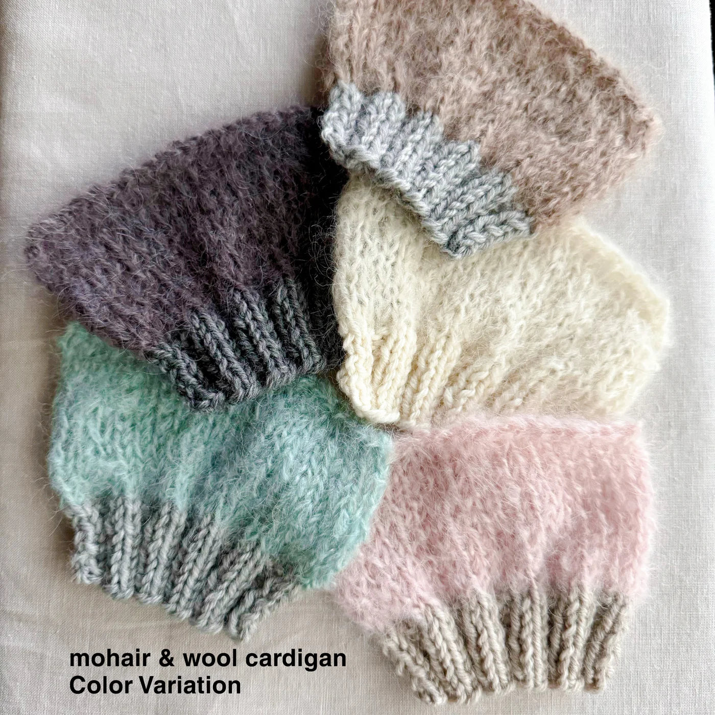 KNIT BOOK2nd_10 MOHAIR & WOOL CARDIGAN糸セット| amuhibi