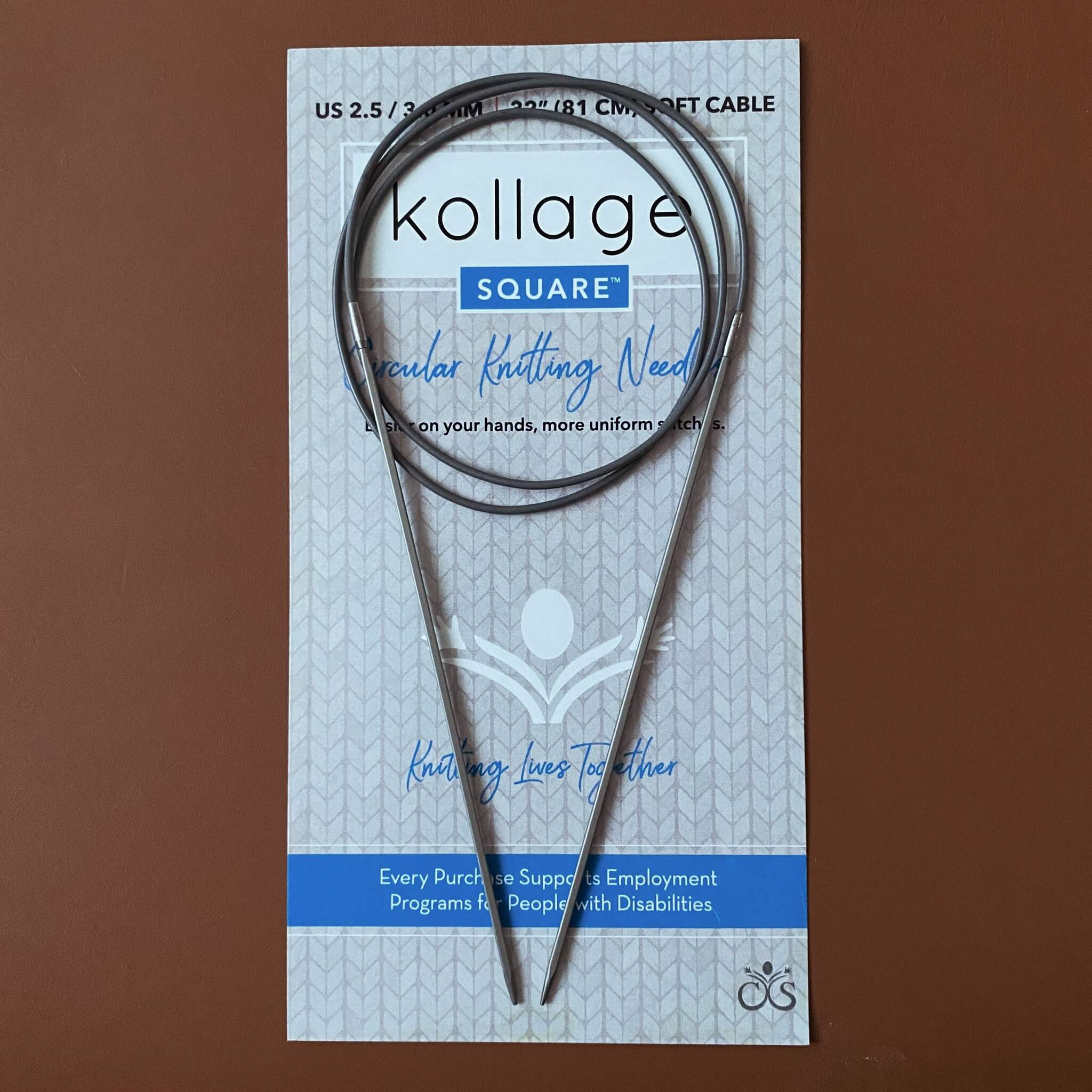 16インチ (41cm) Kollage 四角い編み針 FIRM CABLE | Kollage – amuhibi